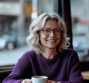 Woman smiling