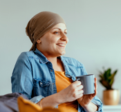 Woman smiling